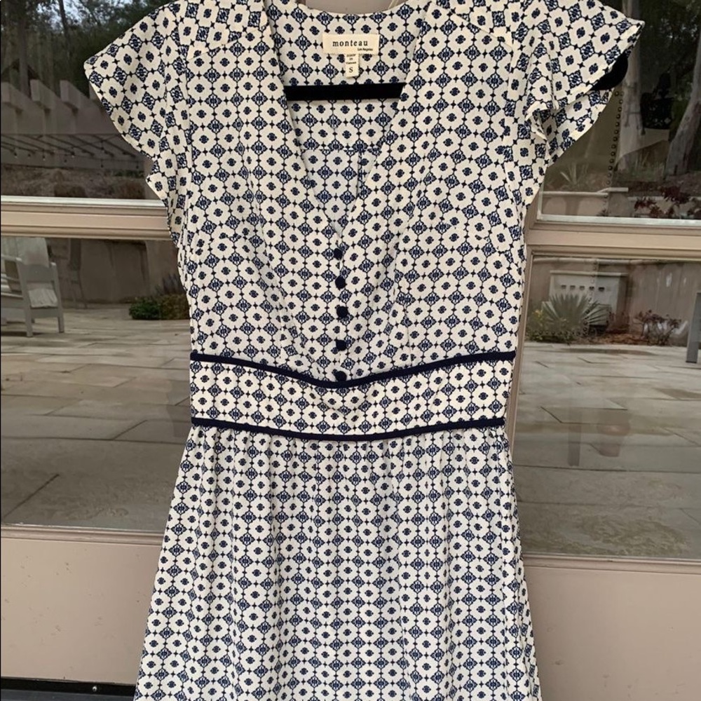 Monteau blue dress